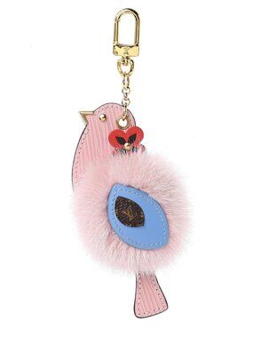 Louis Vuitton "Lovely Birds" Bag Charm and Key Holder